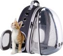 Front Expandable Large Cat Backpack Carrier, Fit up to 20 lbs, Space Capsule Bubble Window Pet Carrier Backpack for Large Fat Cat and Small Puppy
