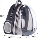 Front Expandable Large Cat Backpack Carrier, Fit up to 20 lbs, Space Capsule Bubble Window Pet Carrier Backpack for Large Fat Cat and Small Puppy